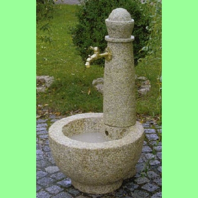 Standbrunnen rund gelb